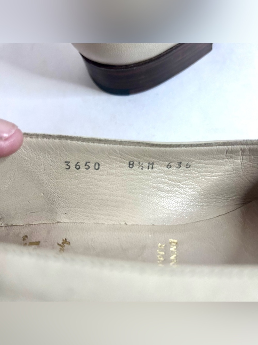 Gravati Spectator Flats Cream Black 8.5M Women’s Vintage Made in Italy - Picture 10 of 10